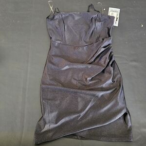 Honey and Rosie Shimmering Black Mini Dress